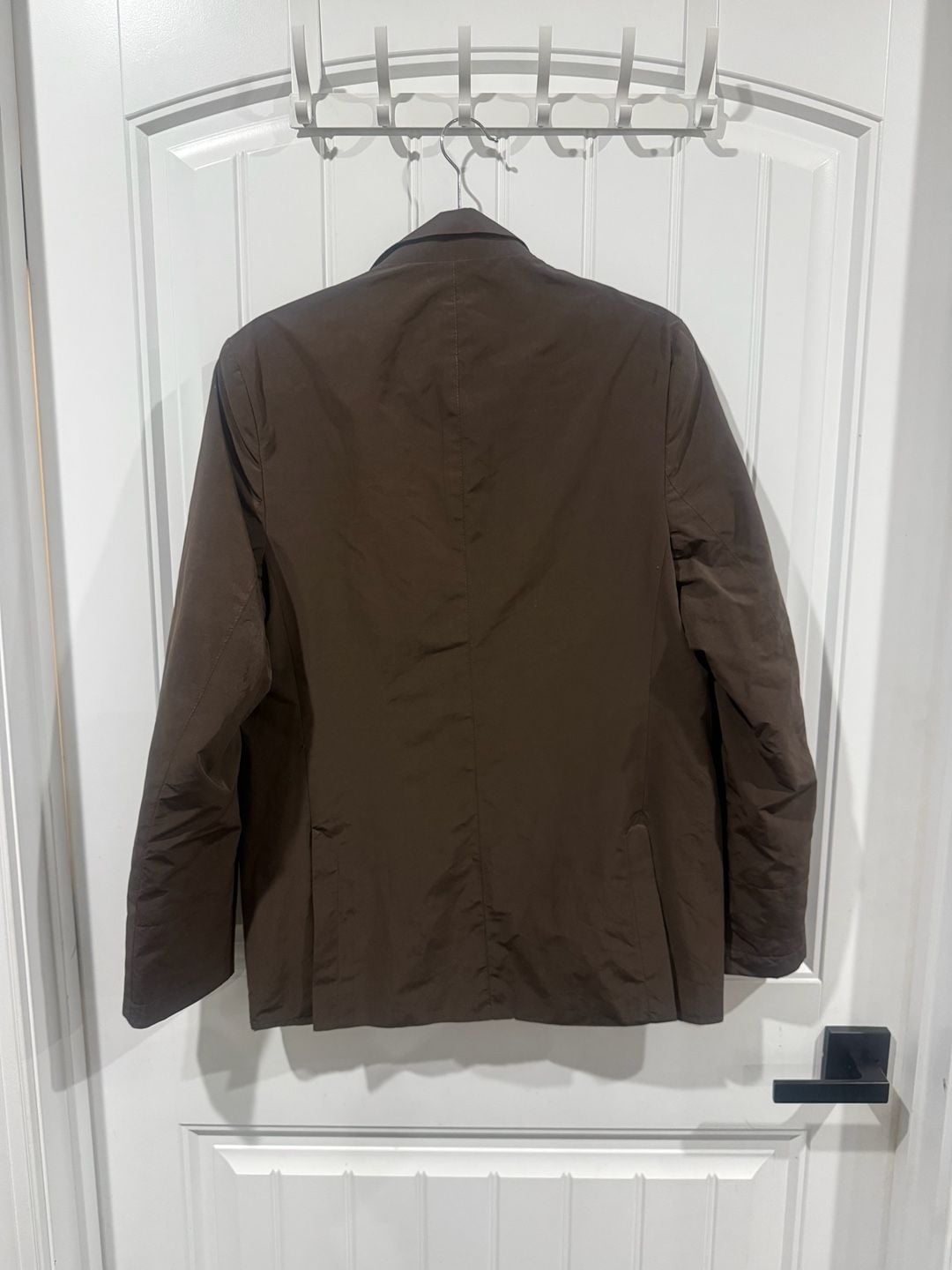 Austin Reed Brown Field Jacket Medium Stand Collar Quiet Luxury 4