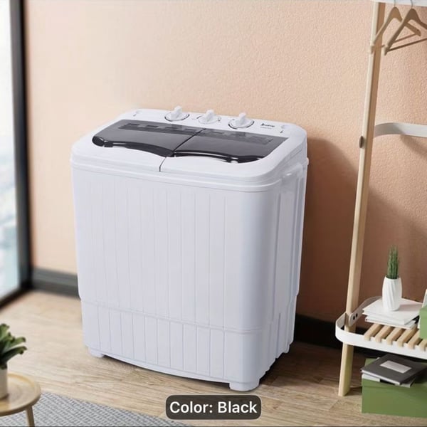 Karl Home 14.3 lbs Compact Twin Tub Semi-Automatic Washing Machine with Drain