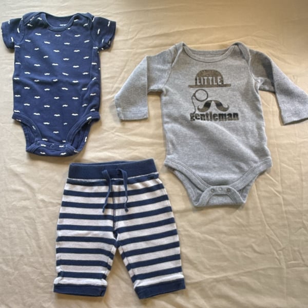 Carter's Baby Boy 3 Months Clothing Bundle