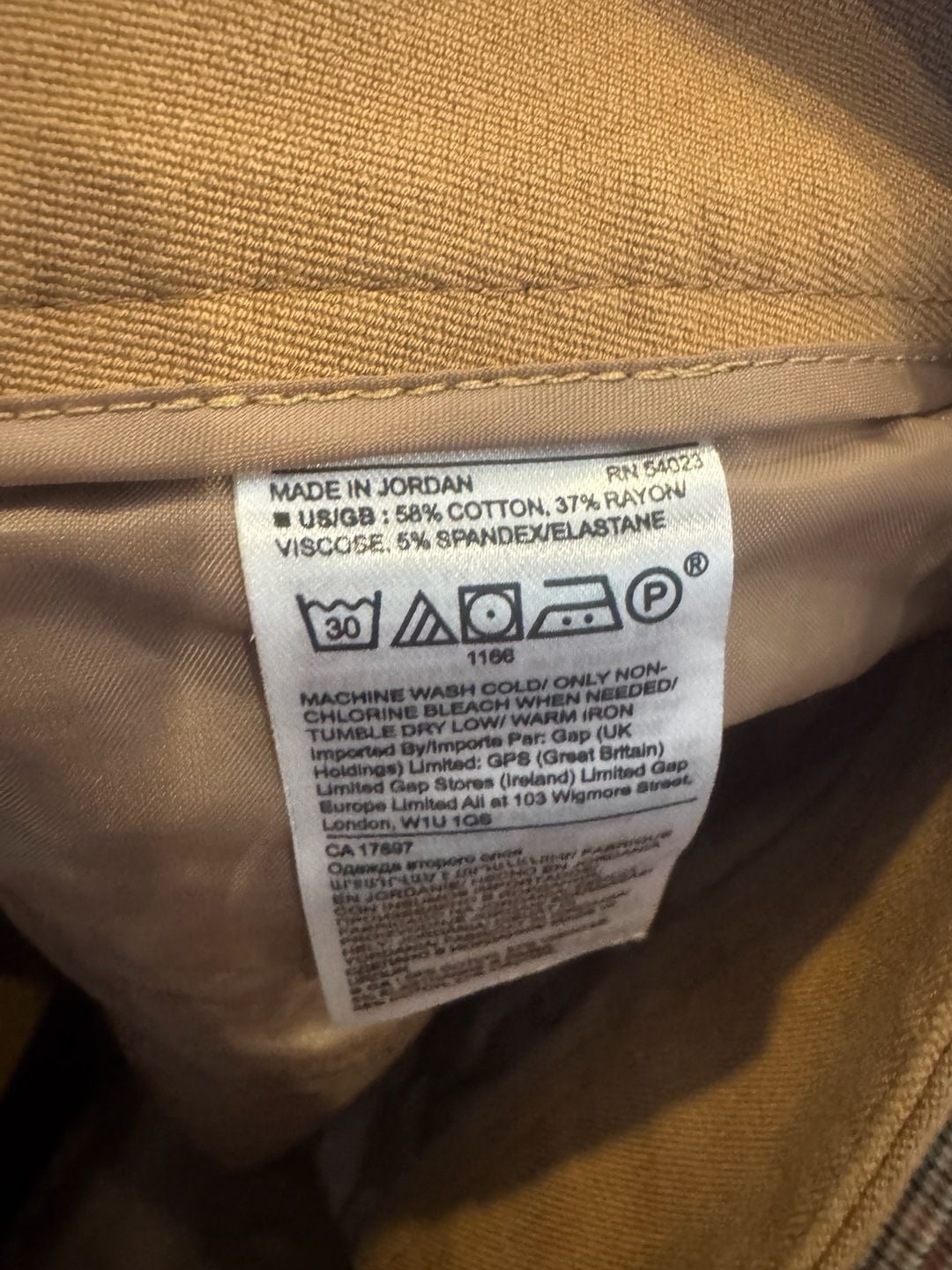 Banana Republic Sloan Pants Size 4 Lot Of 2 Plaid And Tan 5