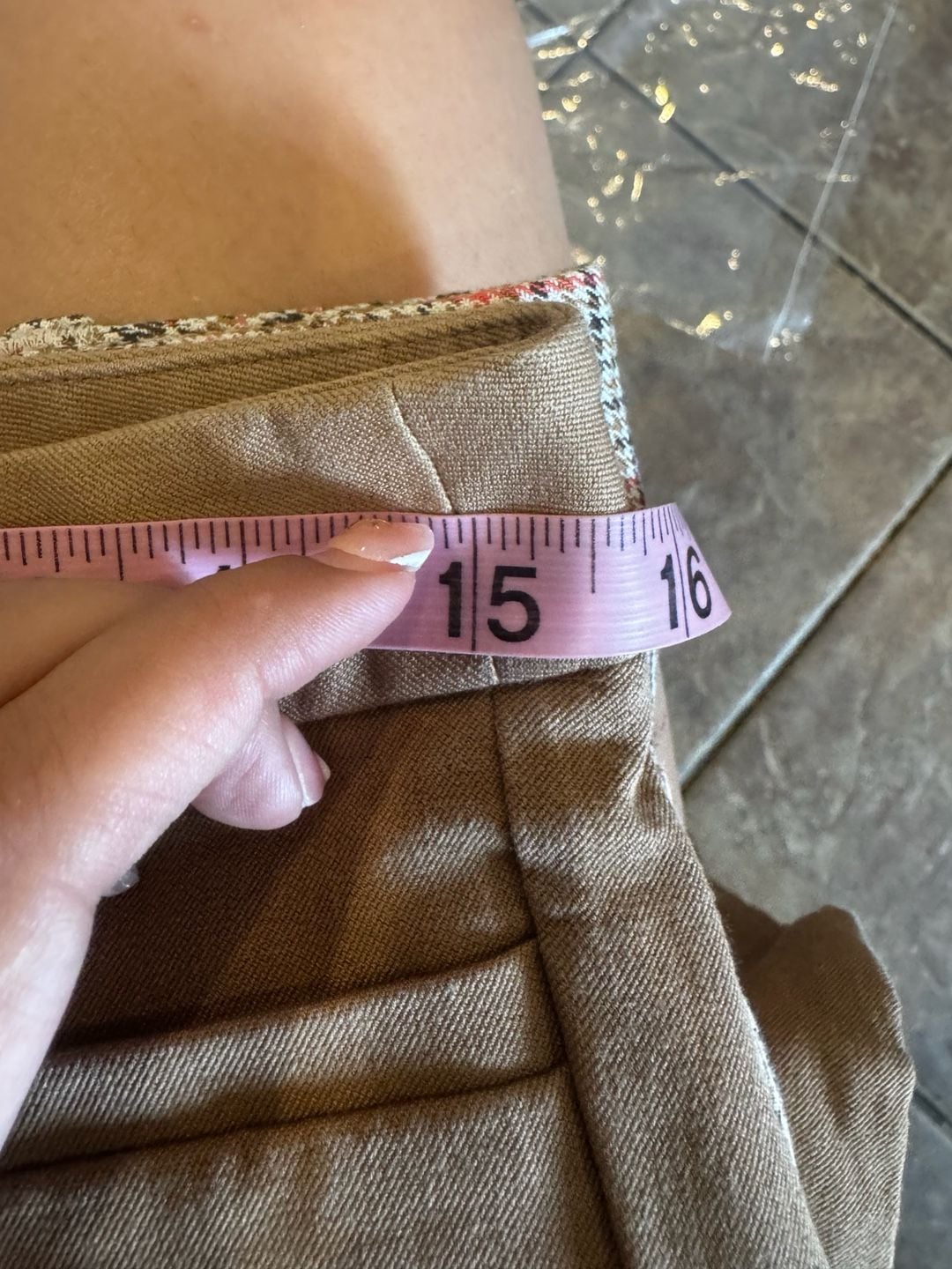 Banana Republic Sloan Pants Size 4 Lot Of 2 Plaid And Tan 6