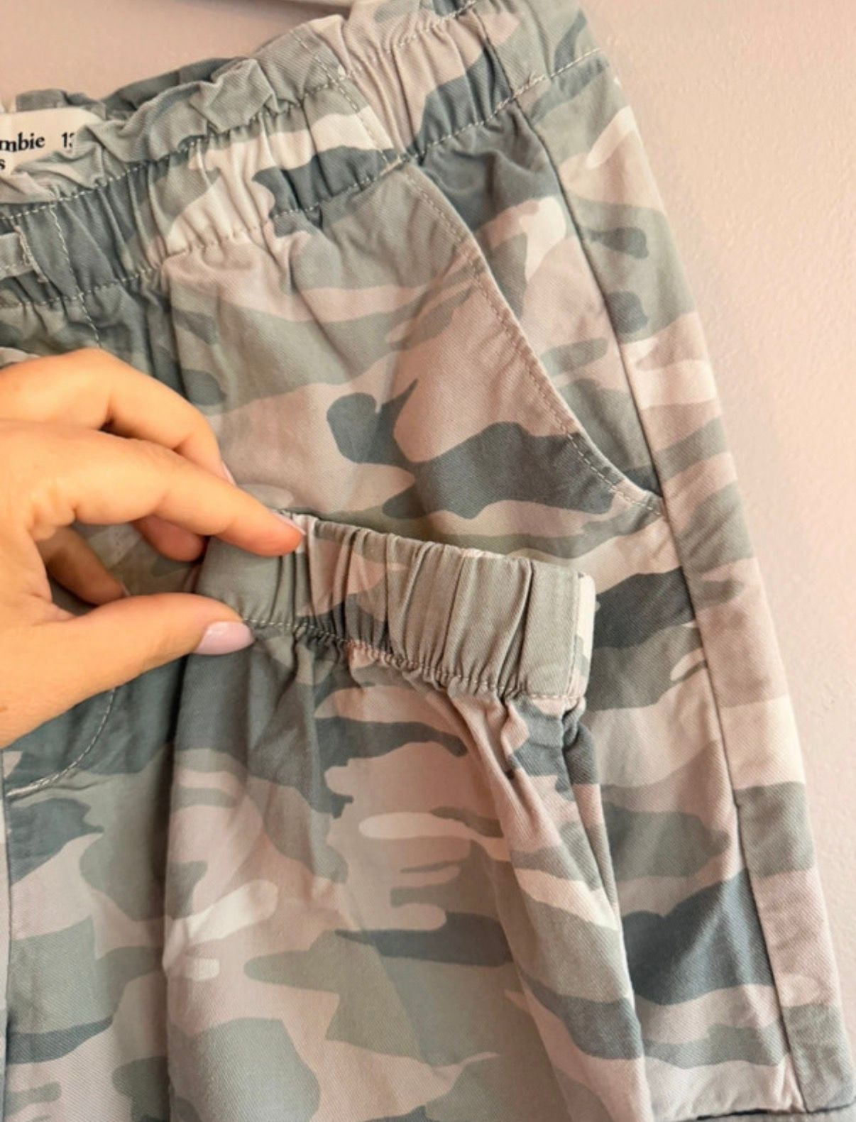 Abercrombie Kids Cargo Jogger Pants Size 13/14 Camo 5