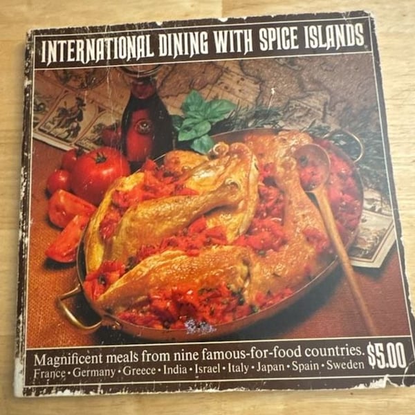 International Dining With Spice Islands Cookbook Vintage Recipe Book