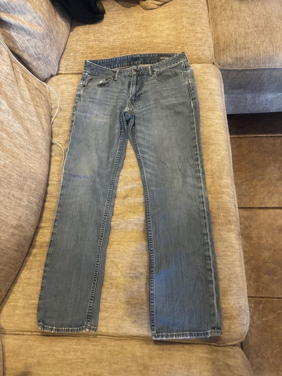 Bonobos Jeans Size 32/32 Blue Denim Regular Fit Pants 2