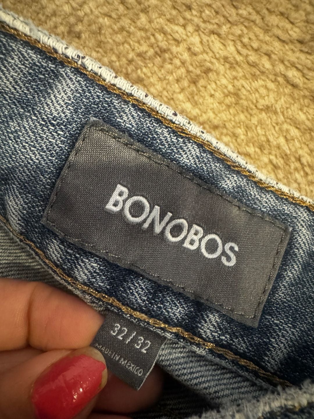 Bonobos Jeans Size 32/32 Blue Denim Regular Fit Pants 3