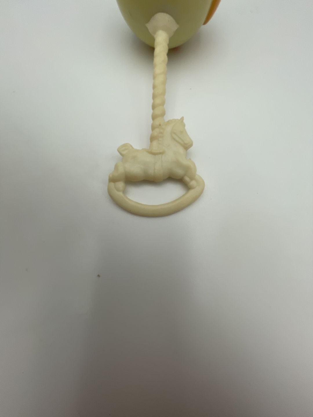 Vintage Baby Rattle with Face and Horse Handle Plastic Toy 3
