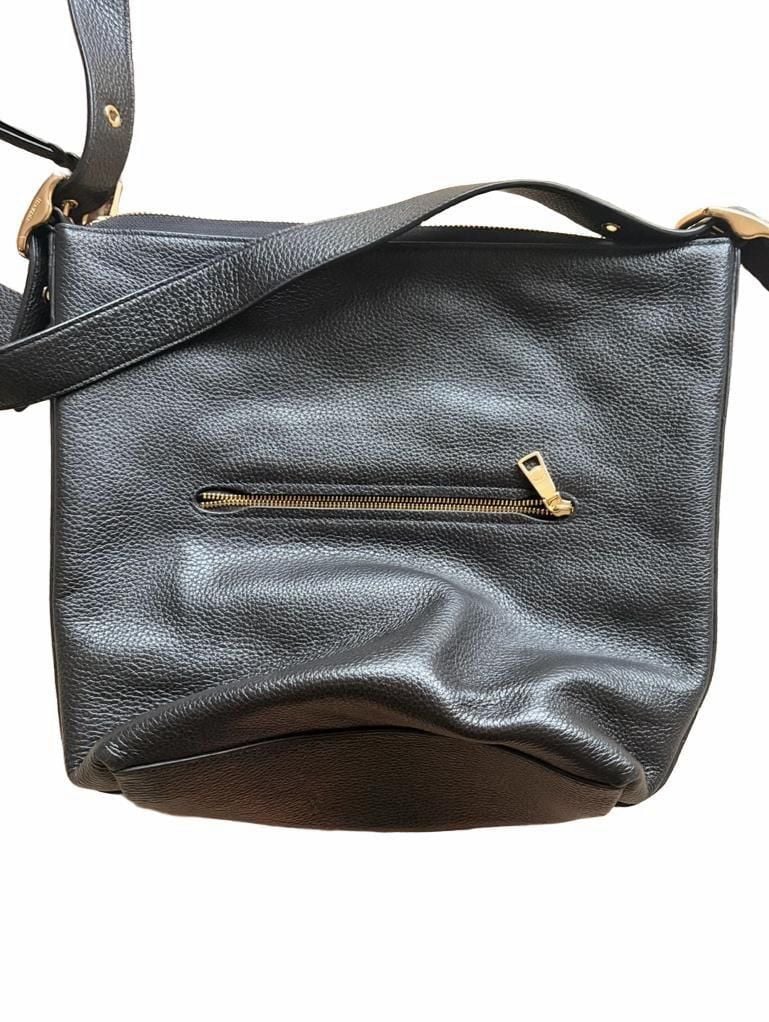 Coach Abby Duffle Pebbled Leather Crossbody Bag Black 7