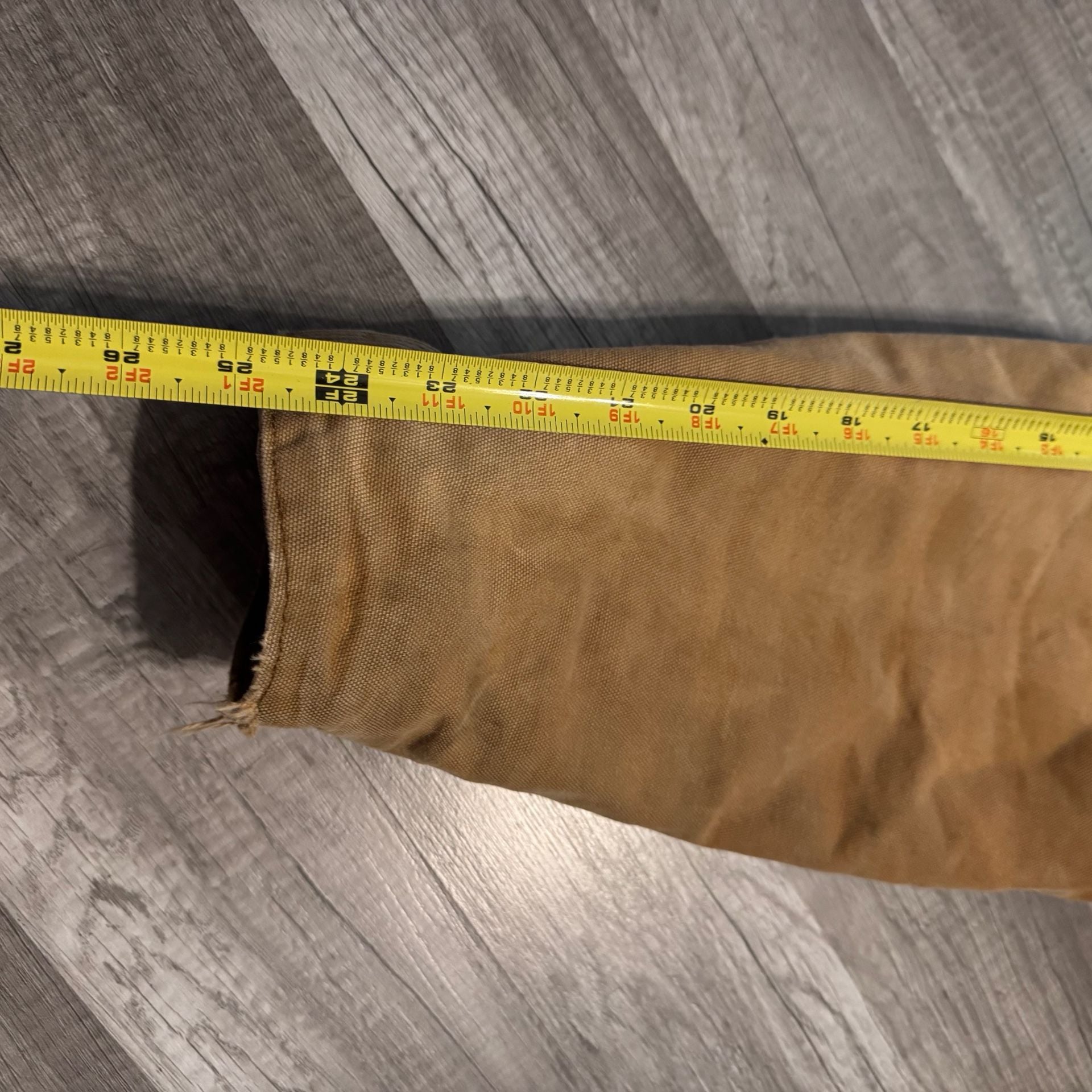 Vintage Carhartt Brown Canvas Work Jacket with Corduroy Collar 6