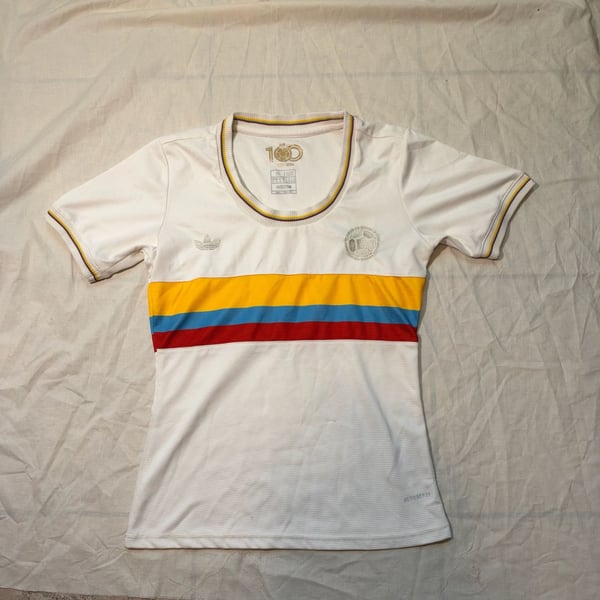 Women’s Adidas Colombia 100th Anniversary Soccer Jersey Size XL White