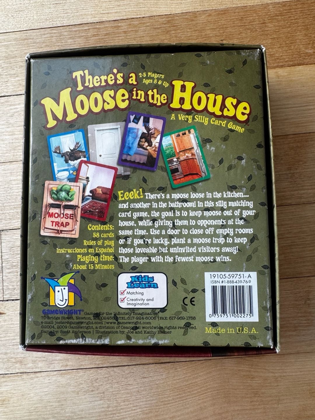 Gamewright There's a Moose in the House Card Game 3