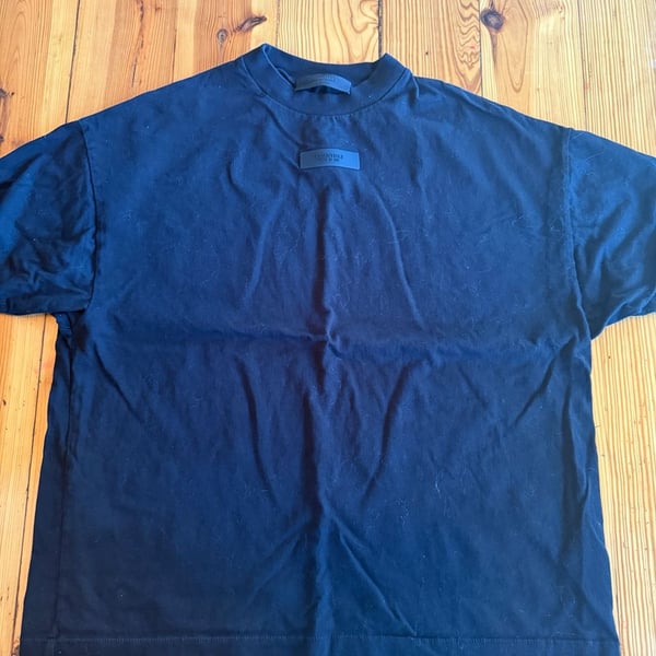 Fear of God Essentials T-Shirt Black Rubber Logo