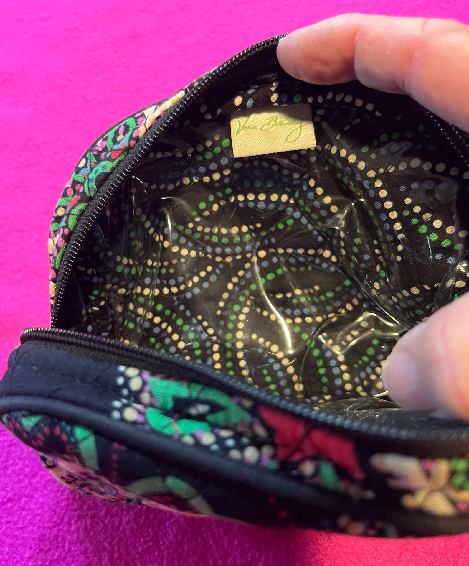 Vera Bradley Kiev Paisley Quilted Cosmetic Bag 7
