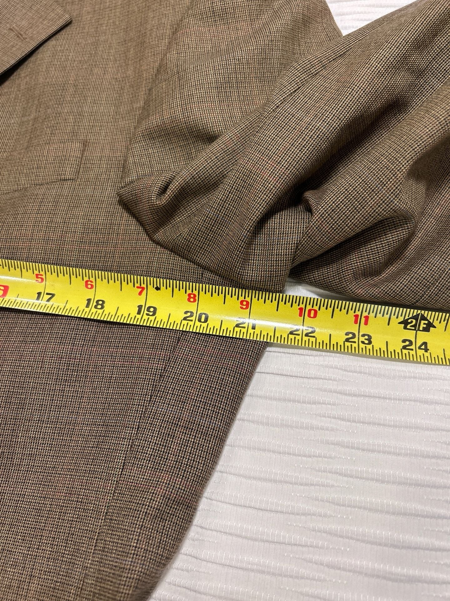 Nautica Sport Coat Size 40R Brown Wool Blazer 9