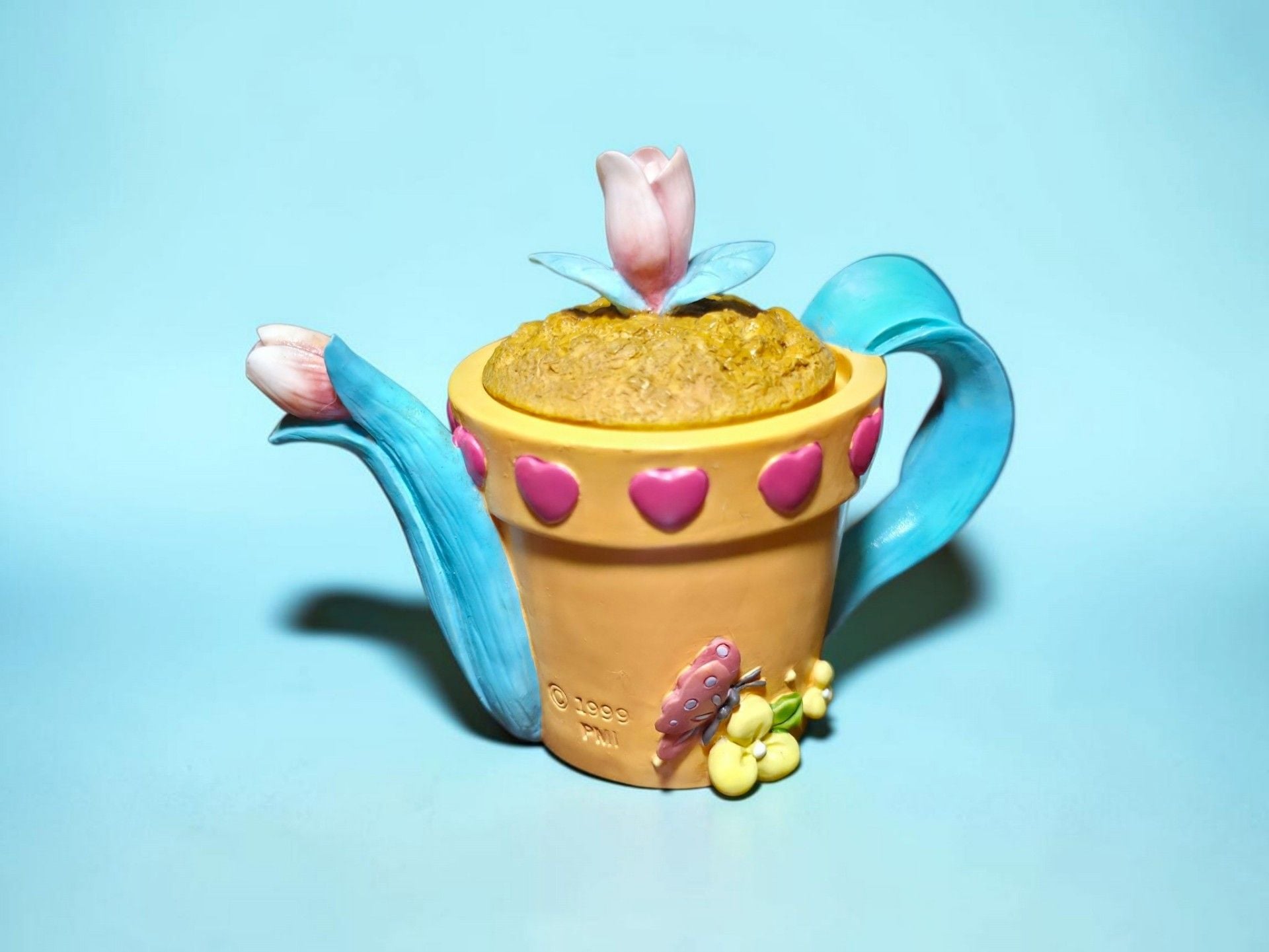 Precious Moments Miniature Teapot Figurine May Flower Pot 9