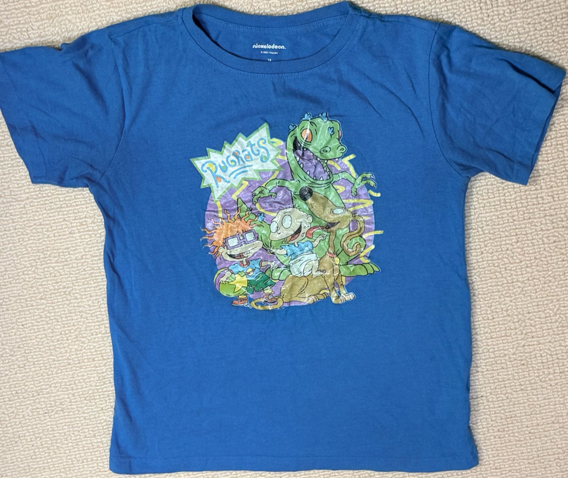 Nickelodeon Rugrats Size 16 Blue Graphic T-Shirt 2