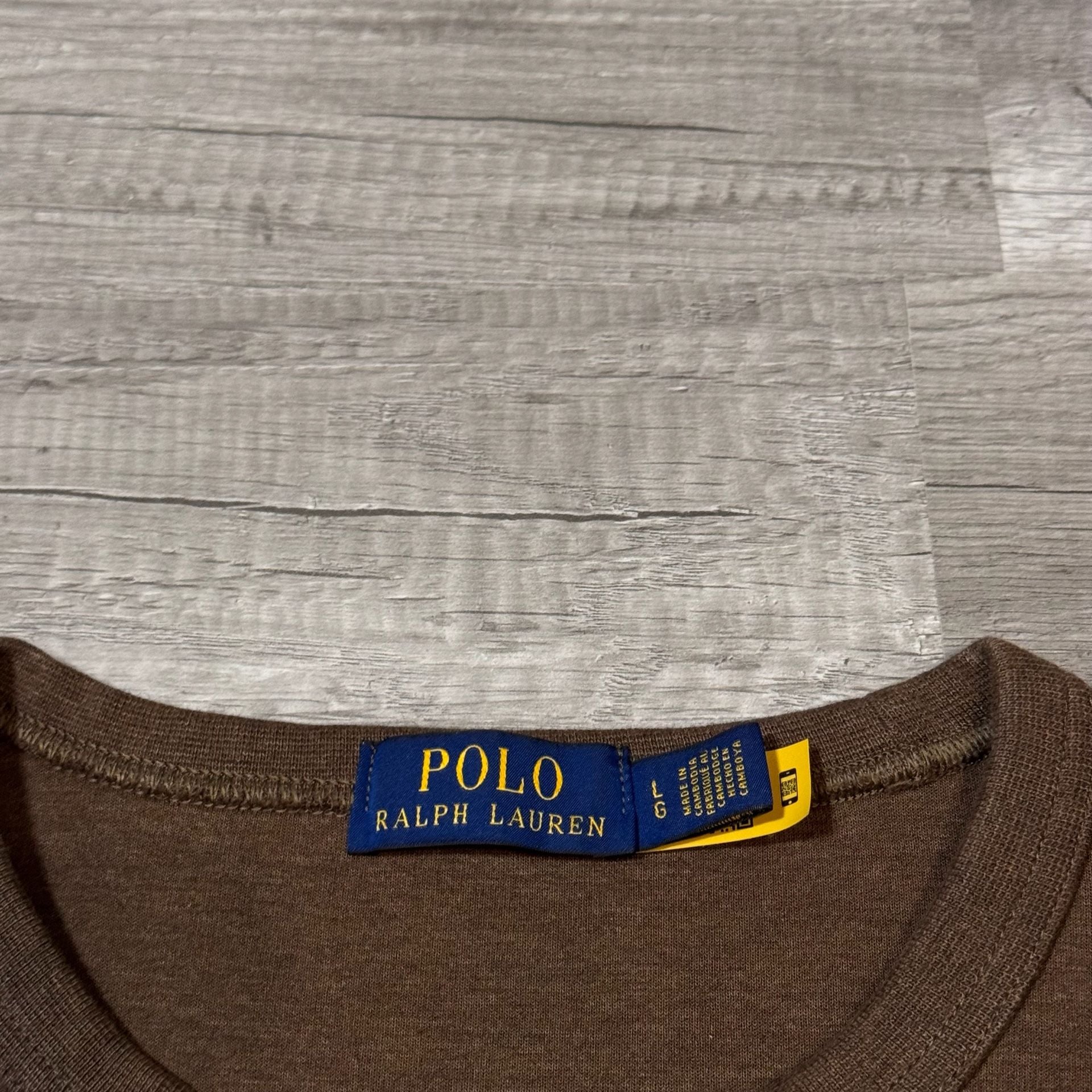 Polo Ralph Lauren RL Fleece Sweatshirt Size L Brown 3