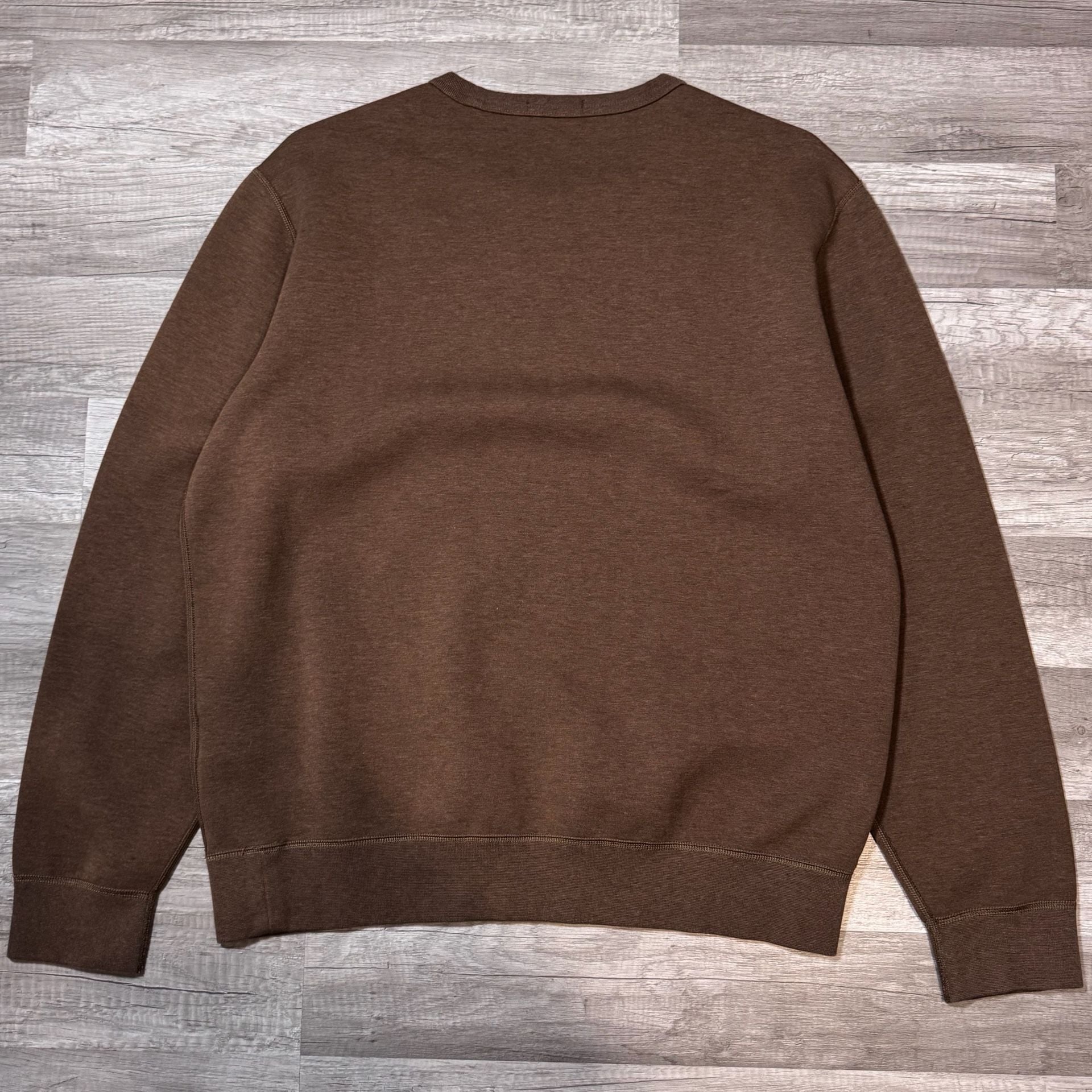 Polo Ralph Lauren RL Fleece Sweatshirt Size L Brown 7
