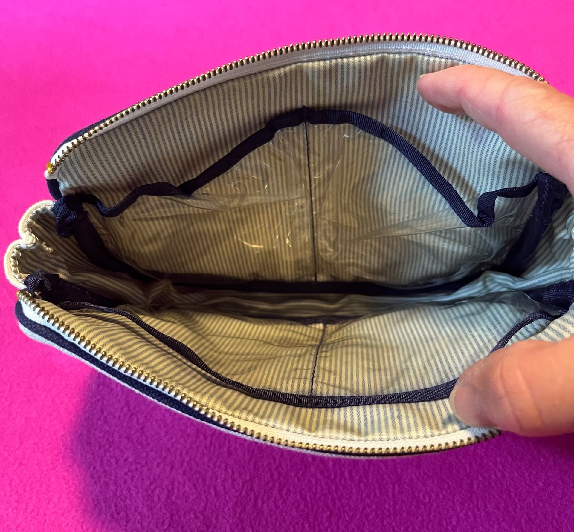 Ralph Lauren Canvas Crest Cosmetic Pouch 4