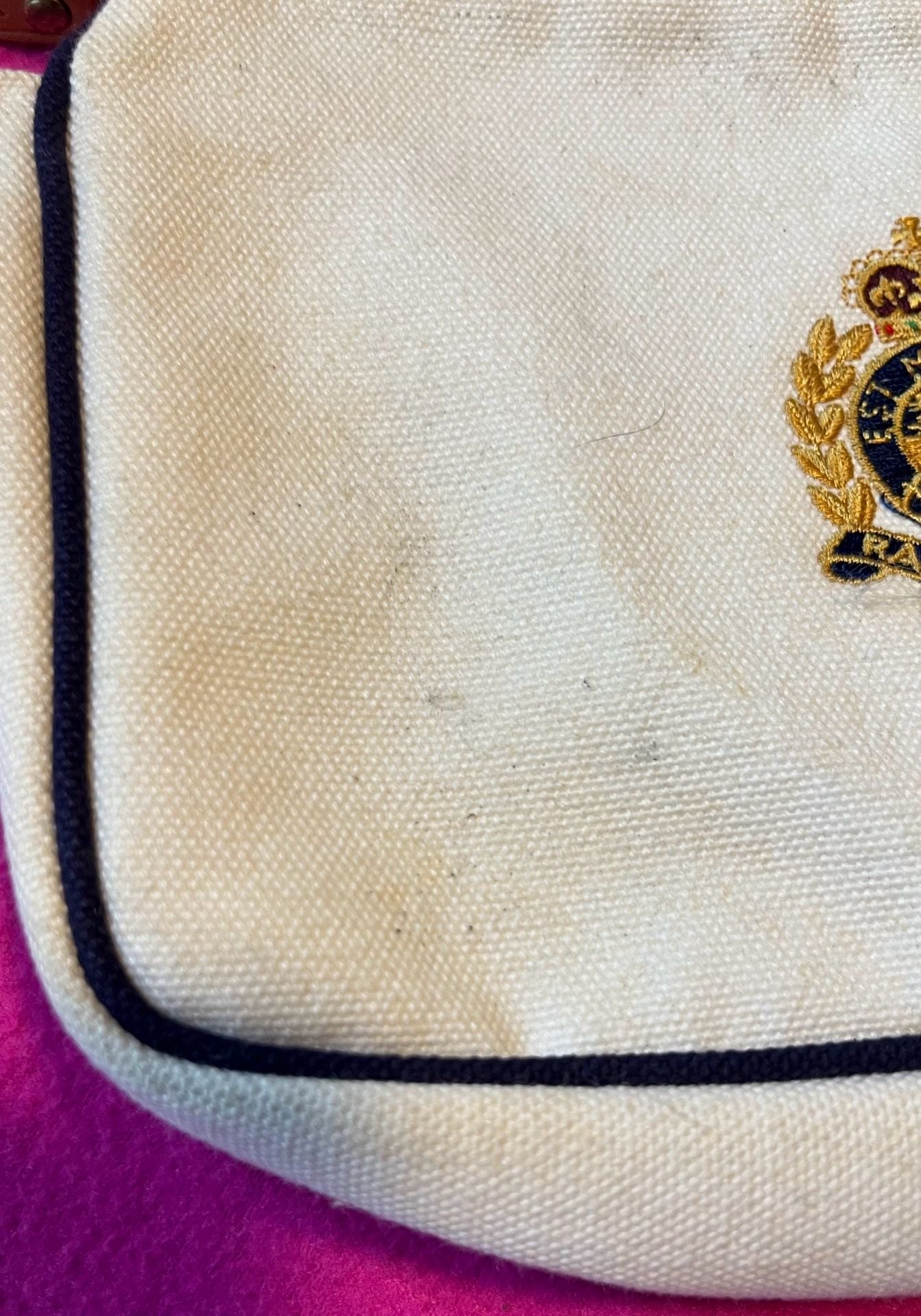 Ralph Lauren Canvas Crest Cosmetic Pouch 7