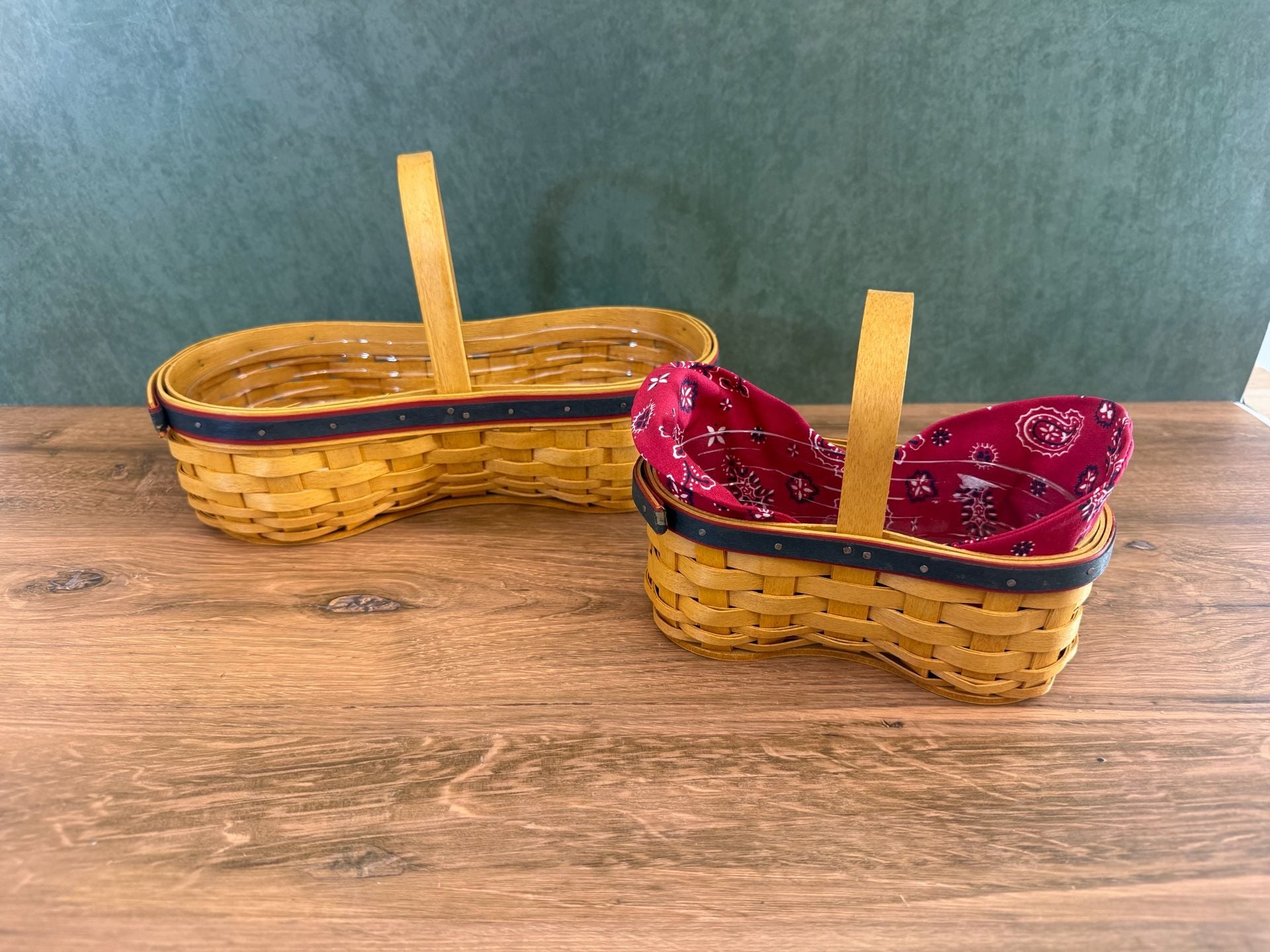 Longaberger Barbeque Buddy Basket Set 1