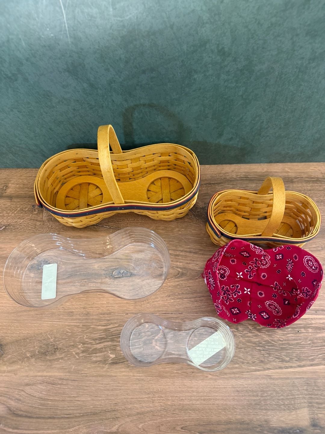 Longaberger Barbeque Buddy Basket Set 2