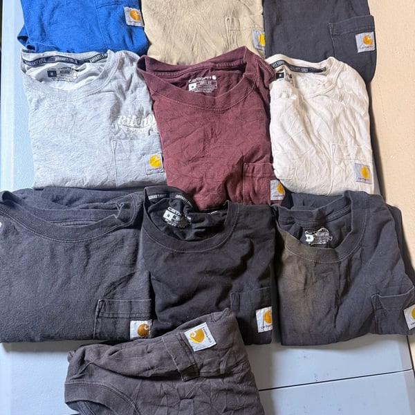 Carhartt (M) Pocket (M)T-Shirt Size M Assorted Lot of 10