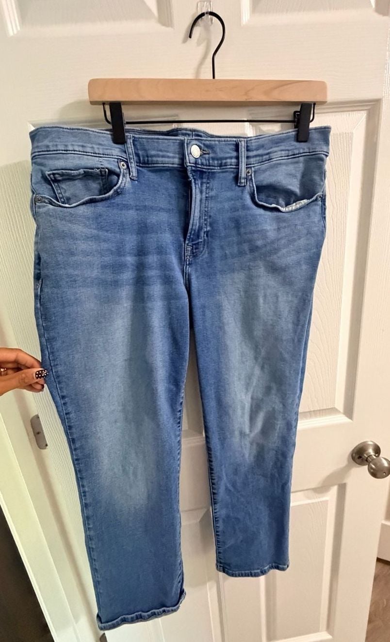 Lucky Brand Mid Rise Straight Leg Blue Denim Jeans 3