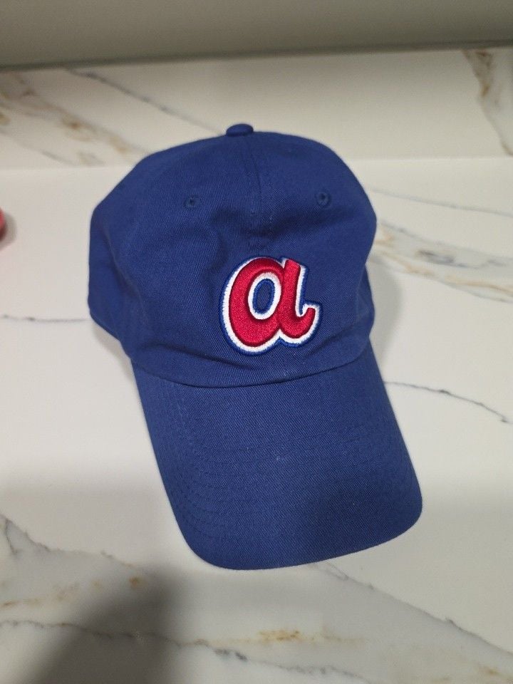 47 Brand Atlanta Braves Cooperstown Classic Franchise Hat Blue 2