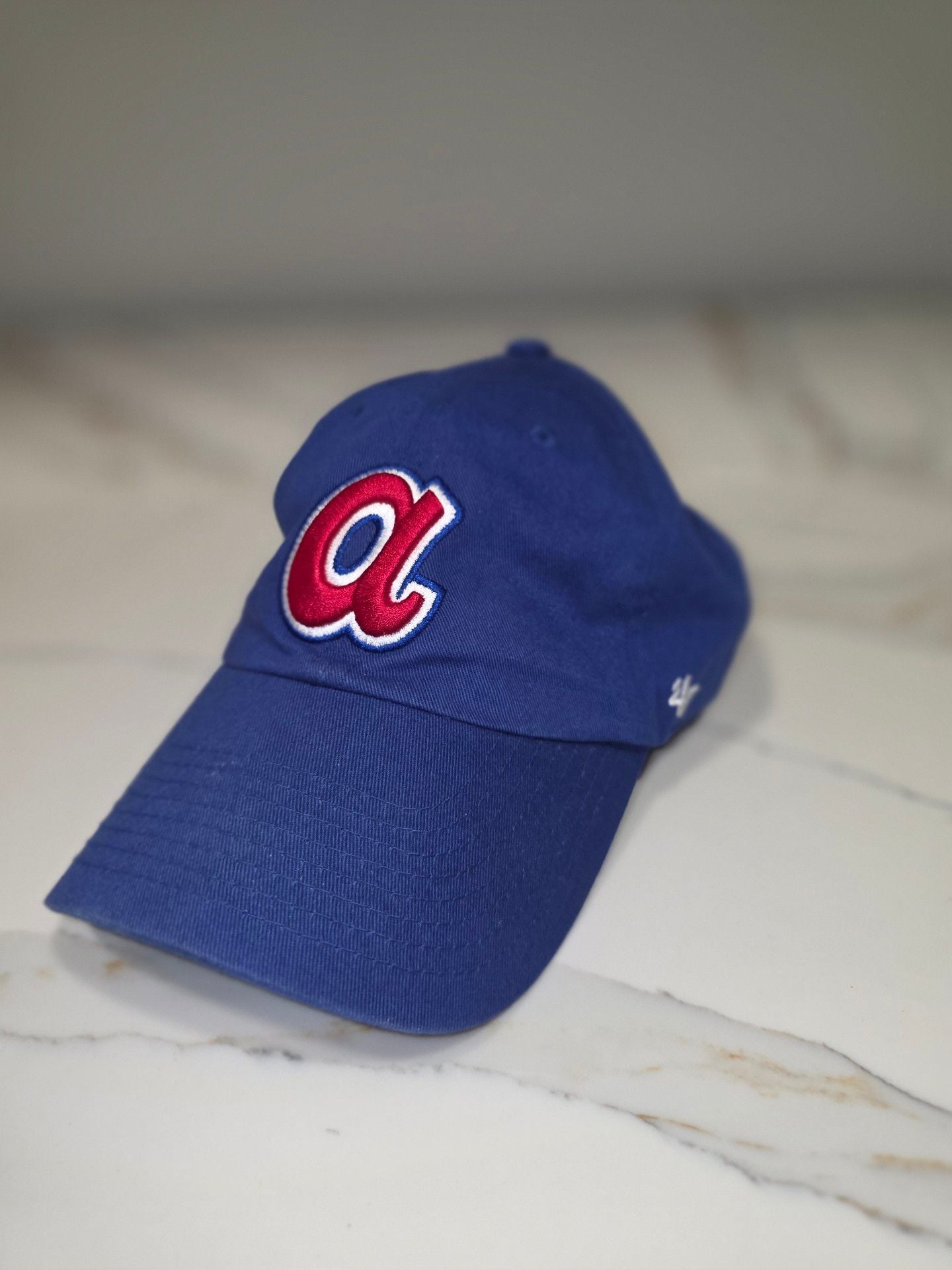 47 Brand Atlanta Braves Cooperstown Classic Franchise Hat Blue 8