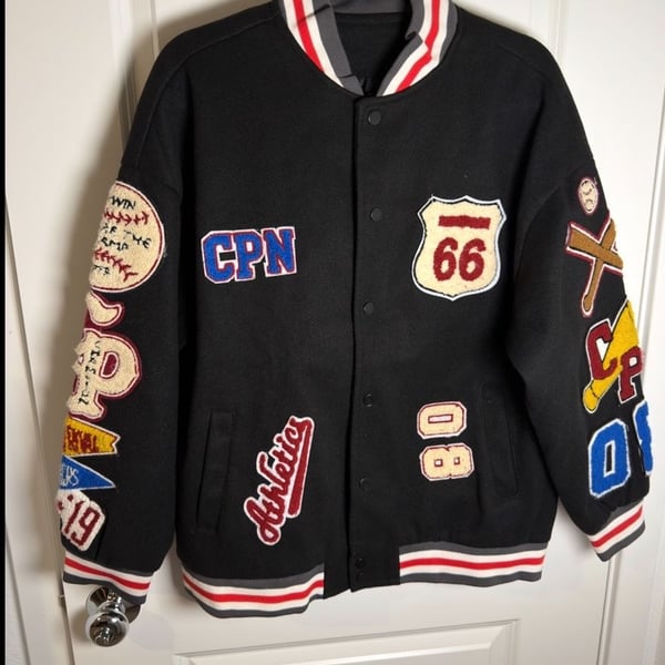 Unbranded Varsity Jacket Black