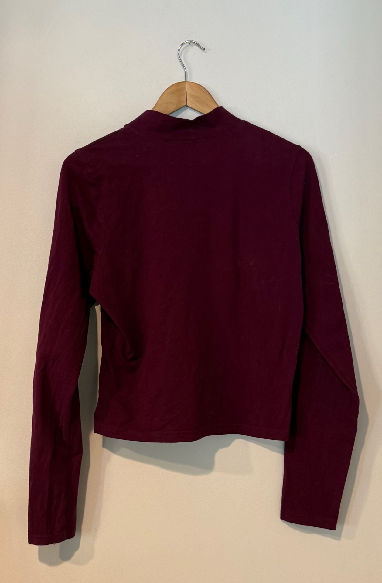The North Face Evolution Mock Neck Long Sleeve Shirt Size XL Burgundy 3