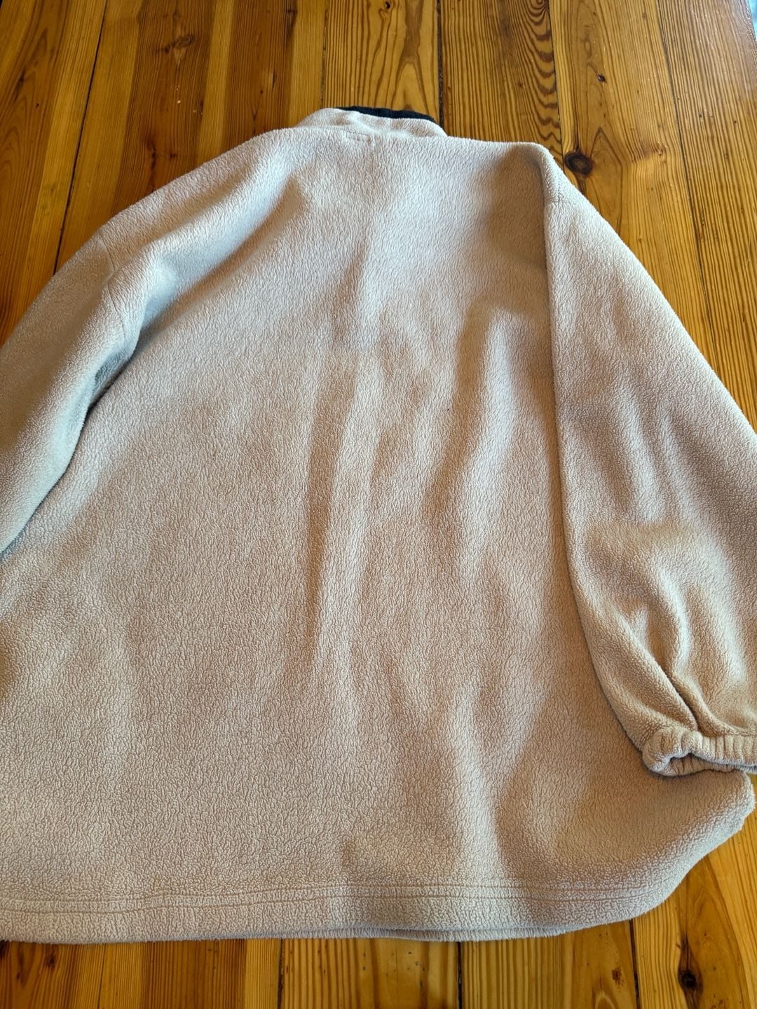 Vintage Tommy Sports Quarter Zip Fleece Beige 8