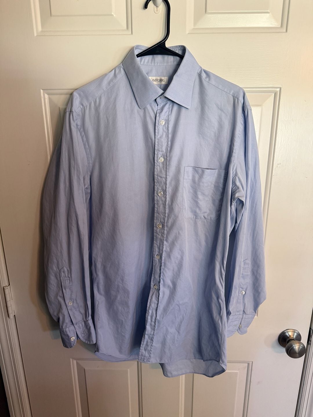 Ascot Chang Alumo Dress Shirt Light Blue Alumo Swiss Cotton 2