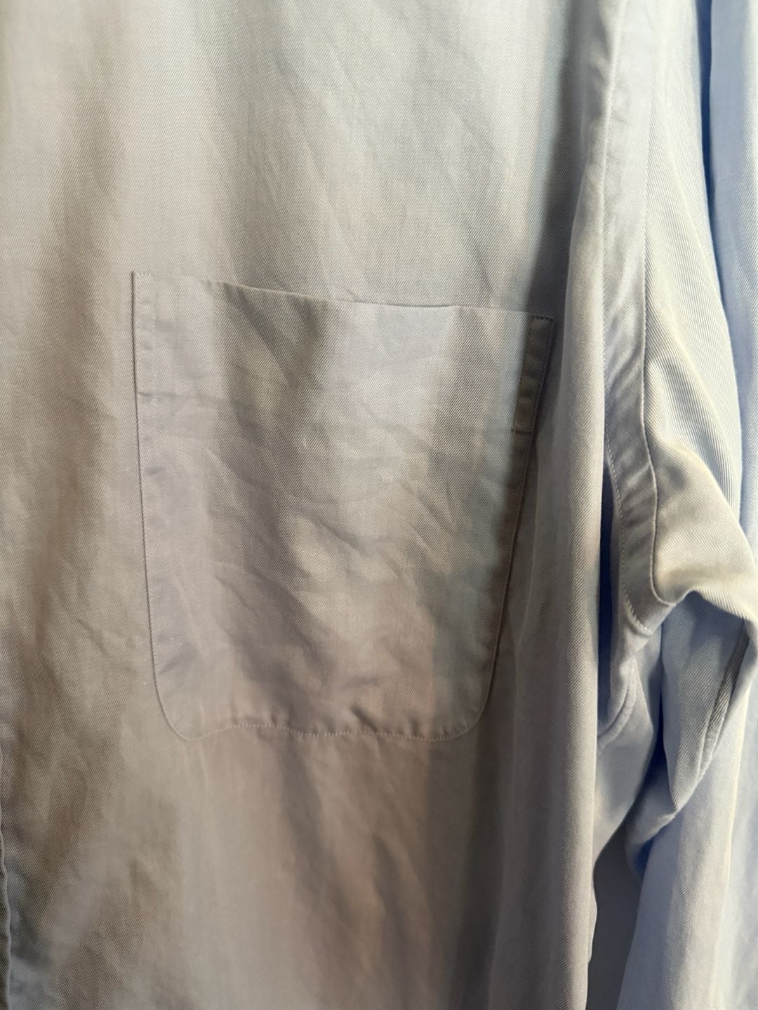 Ascot Chang Alumo Dress Shirt Light Blue Alumo Swiss Cotton 6