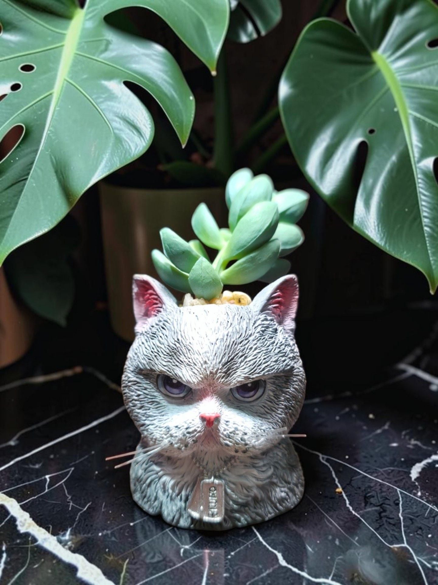 The Bradford Exchange Bruno Purr-fect Planters Sculpture 1