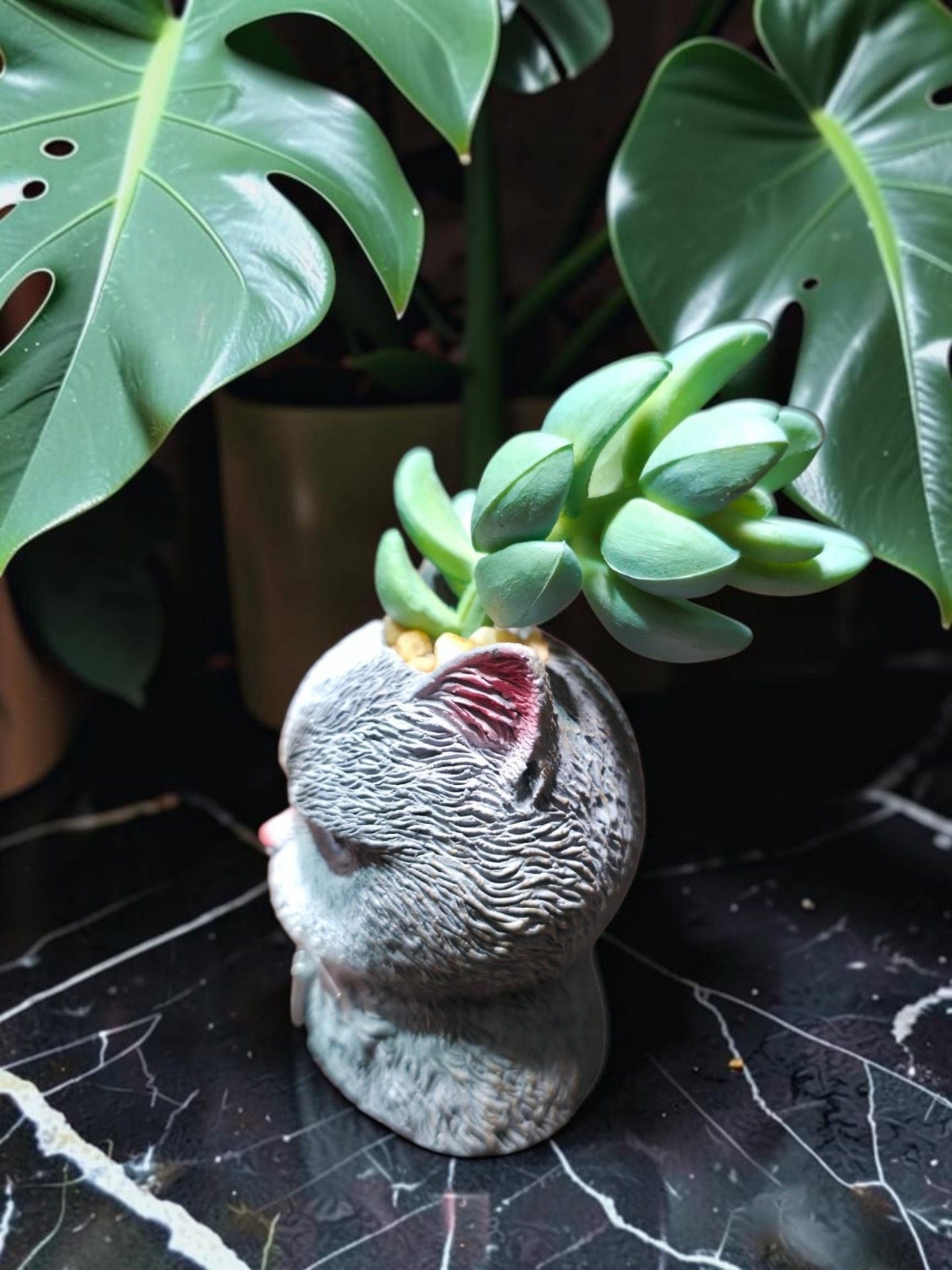 The Bradford Exchange Bruno Purr-fect Planters Sculpture 2