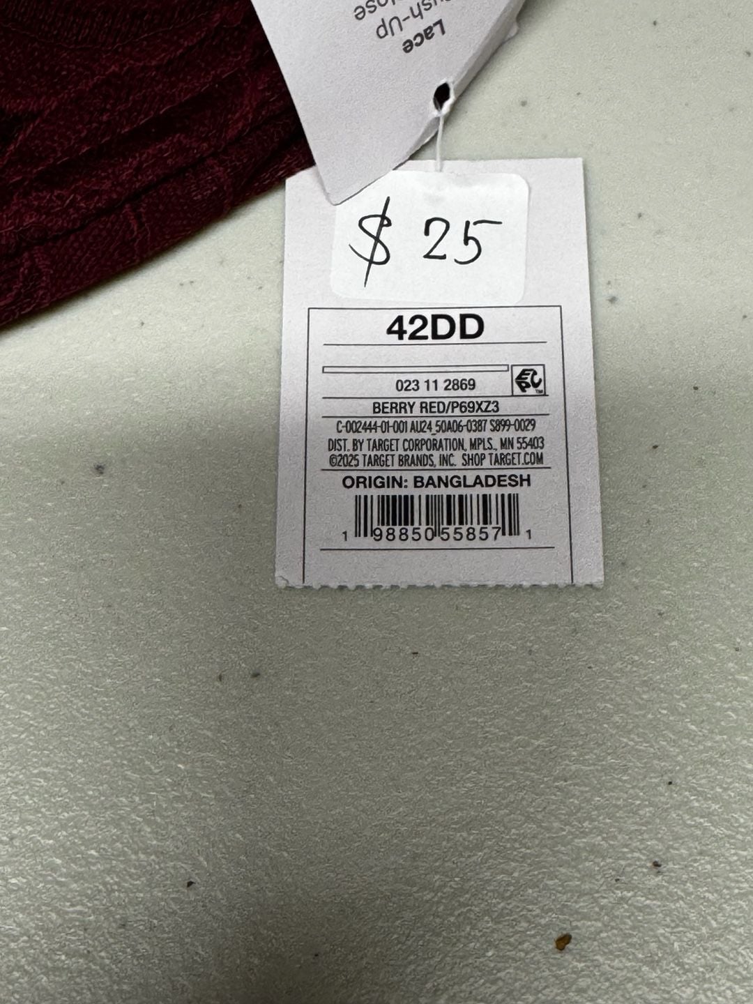 42DD (wu45) Auden pushup bra nwt 4