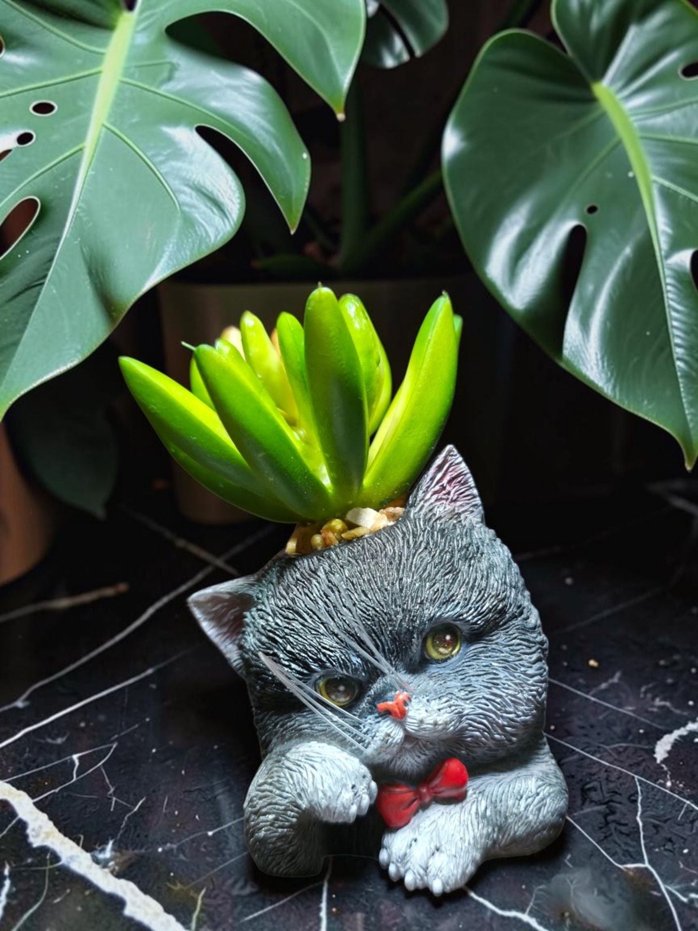 The Bradford Exchange Humbugs & Spike Cat Planter Figurine Sculpture Collection 1