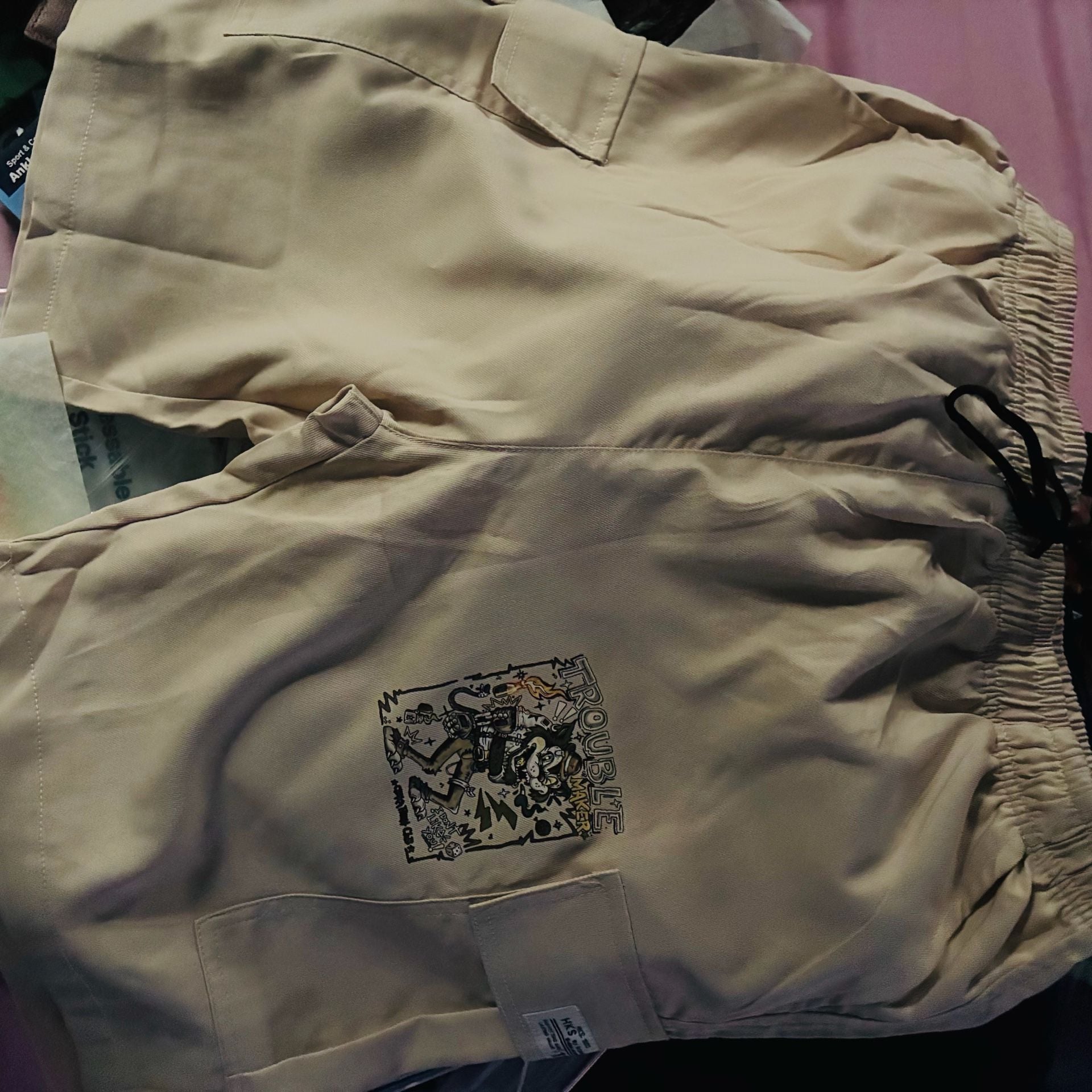 HKS Trouble Maker Cargo Shorts Khaki 1