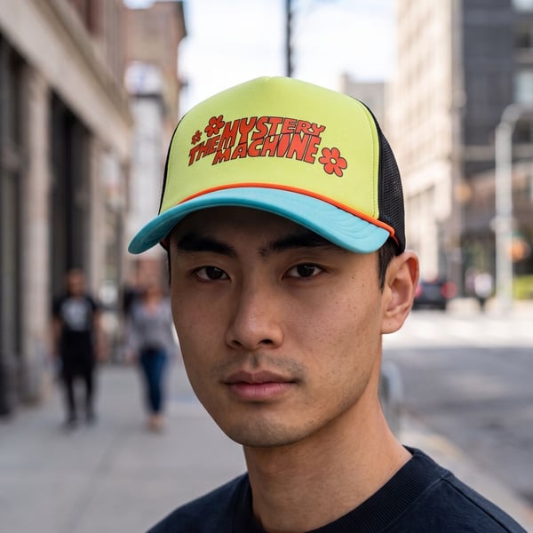 Scooby-Doo The Mystery Machine Trucker Hat Snapback Cap NWT