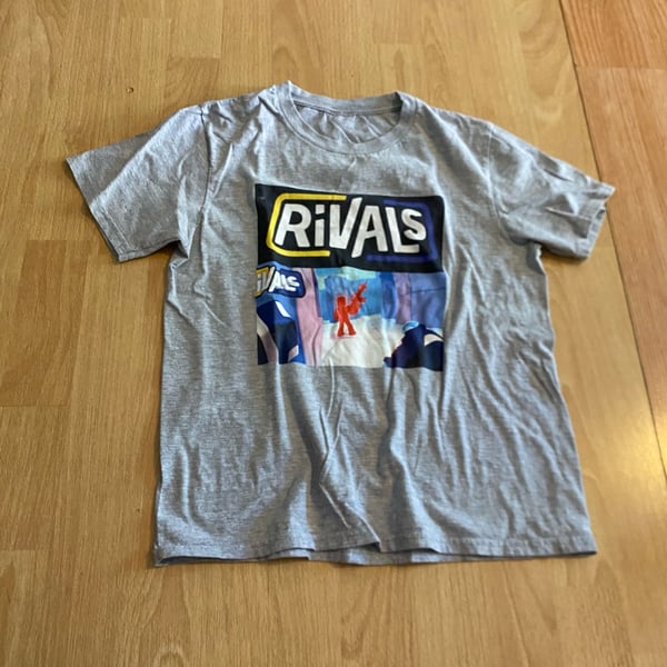 Roblox Rivals T-Shirt Gray Graphic Print Tee