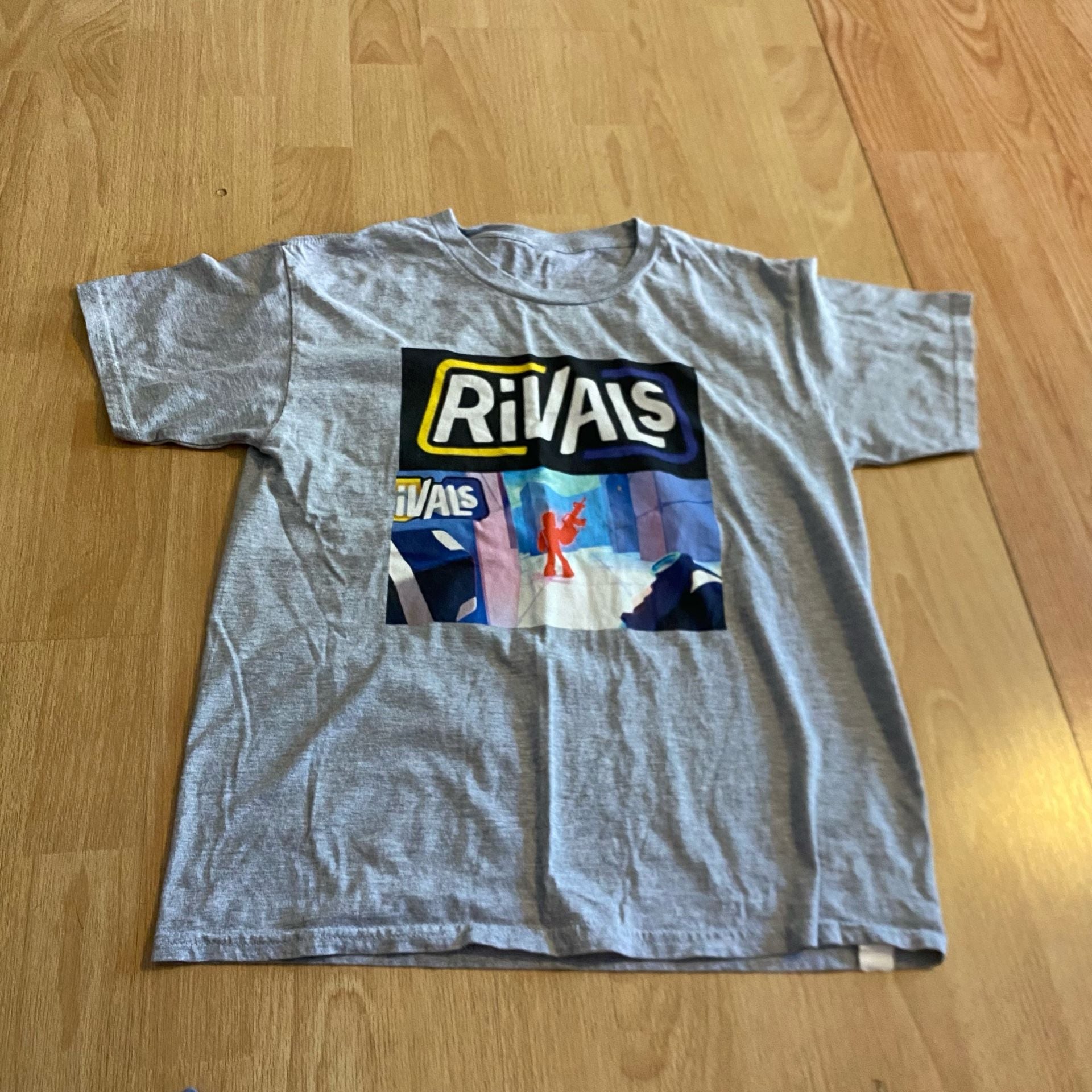 Roblox Rivals T-Shirt Gray Graphic Print Tee 6