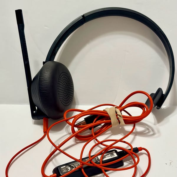 Plantronics Poly Blackwire C5200 Wired Headset USB 3.5mm Audio Black