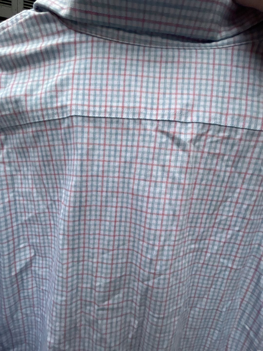 johannie-o Performance Button Down Shirt Size X-Large Blue Red Checkered 5