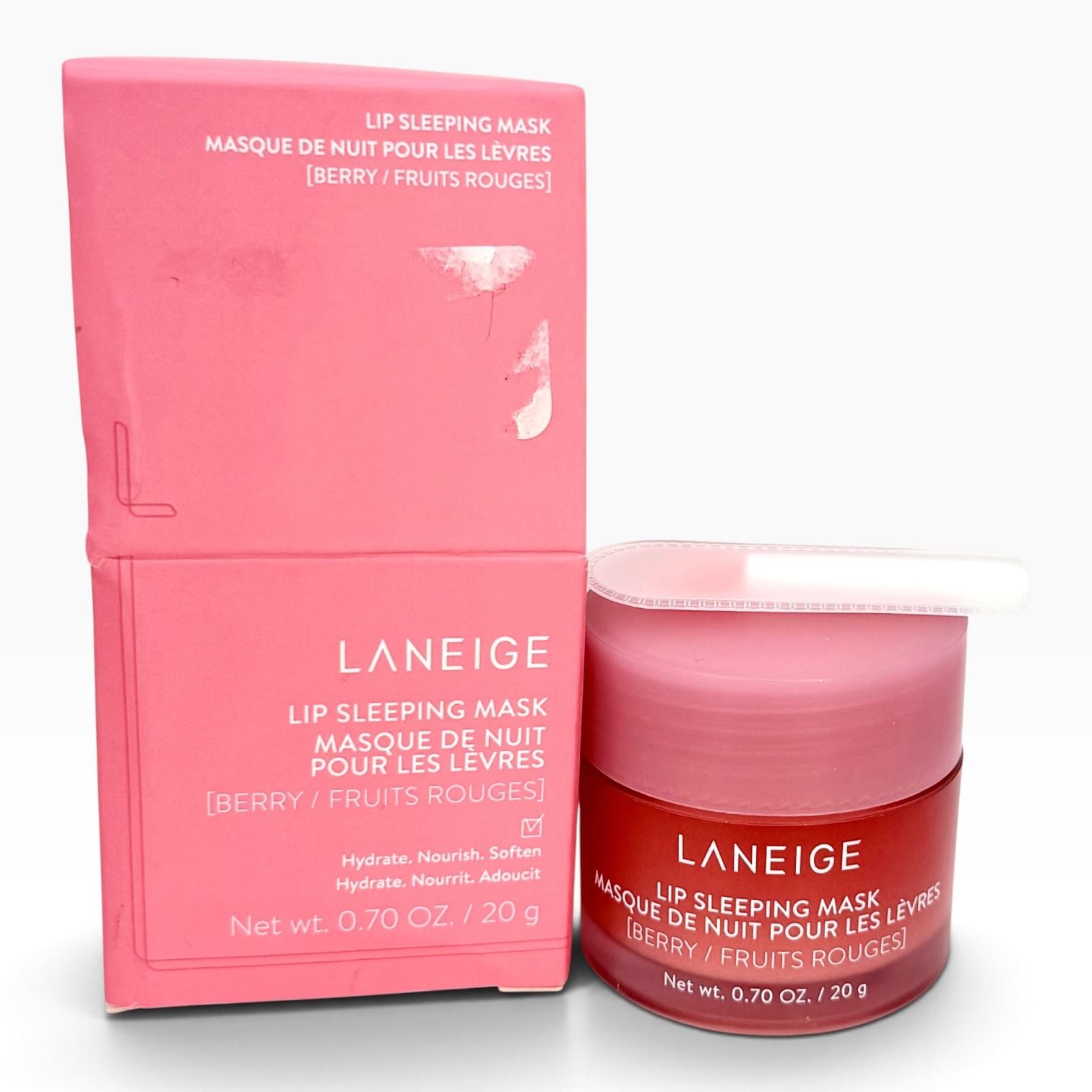 LANEIGE Lip Sleeping Mask Berry 20g Full Size New Damaged Box Korean Beauty 1