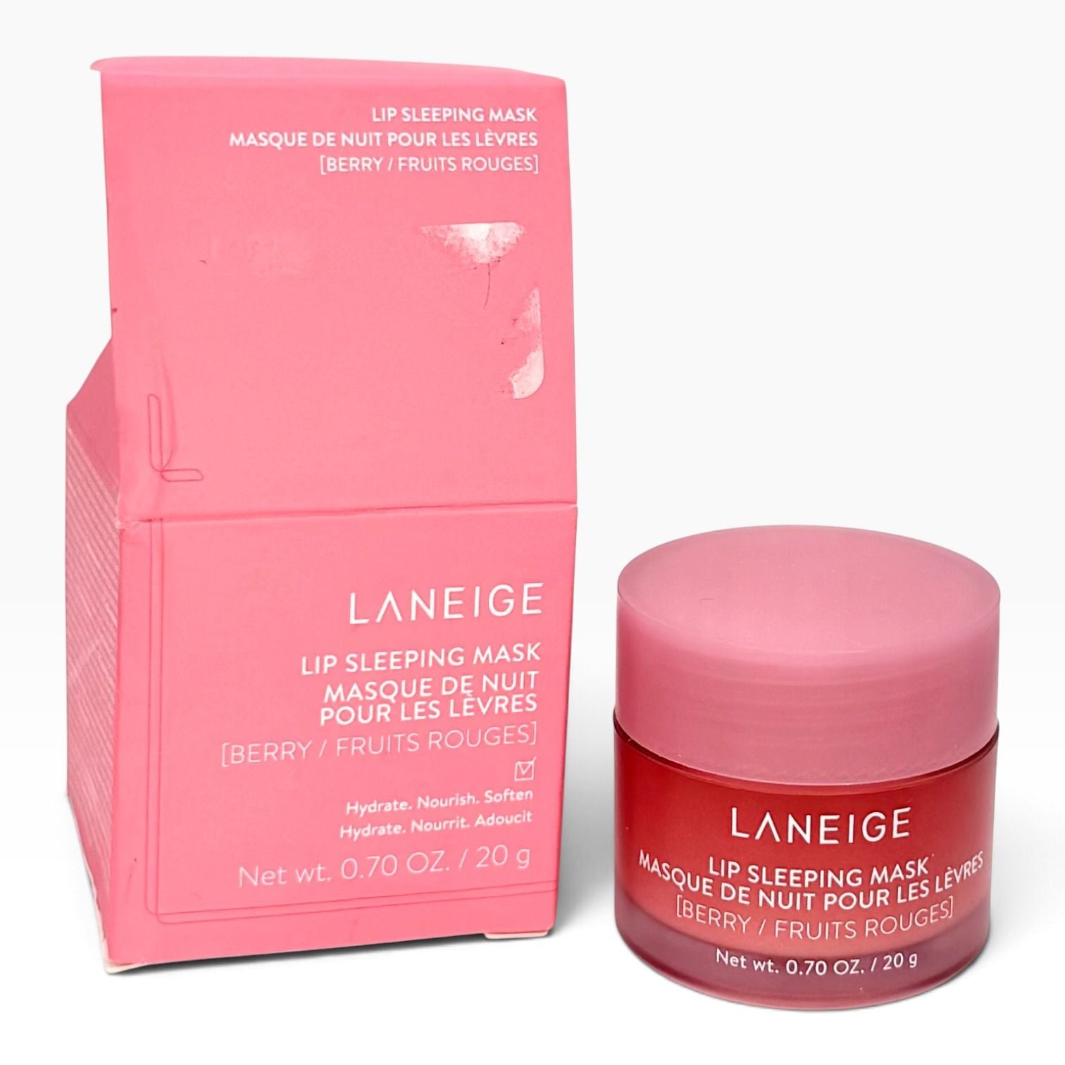 LANEIGE Lip Sleeping Mask Berry 20g Full Size New Damaged Box Korean Beauty 2