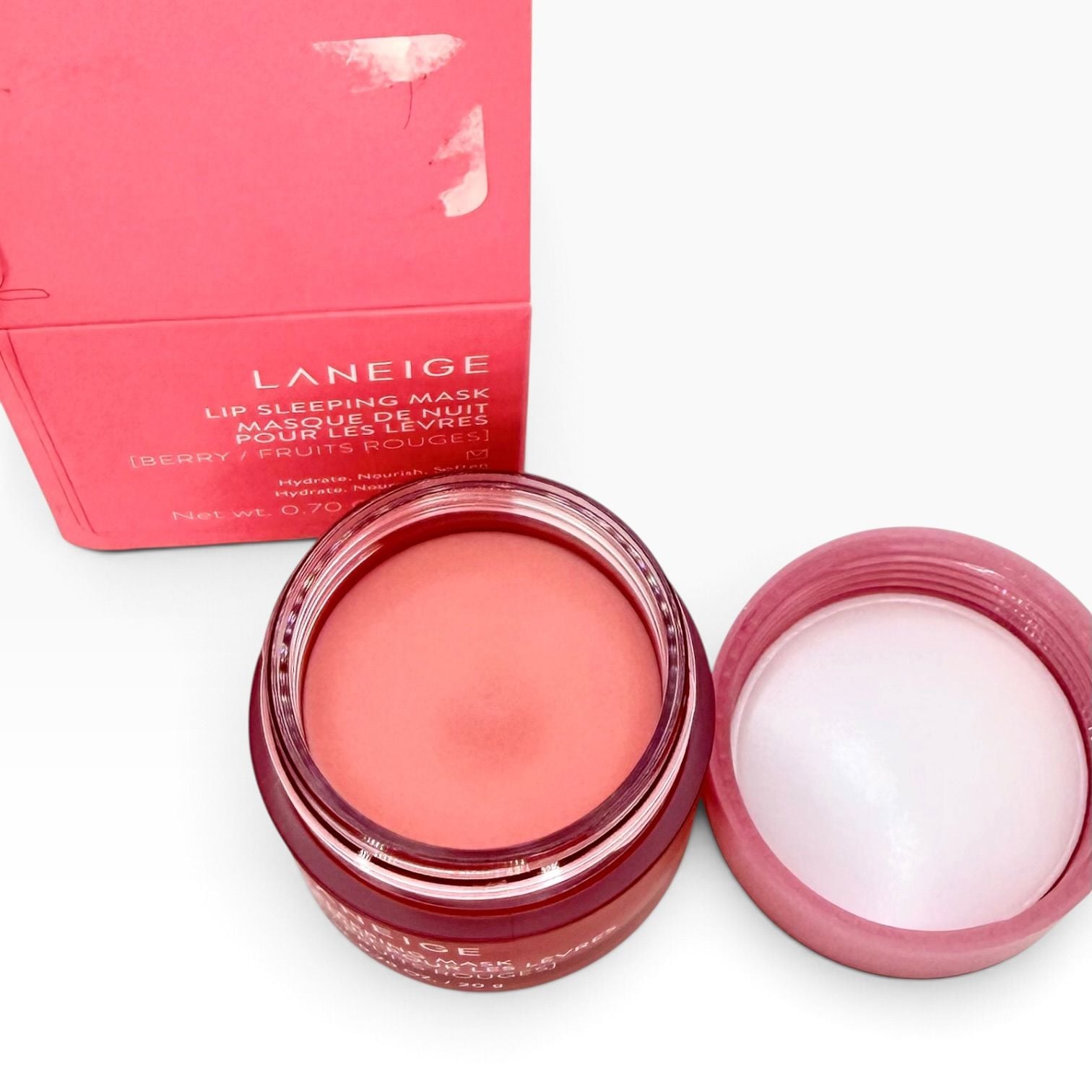 LANEIGE Lip Sleeping Mask Berry 20g Full Size New Damaged Box Korean Beauty 3