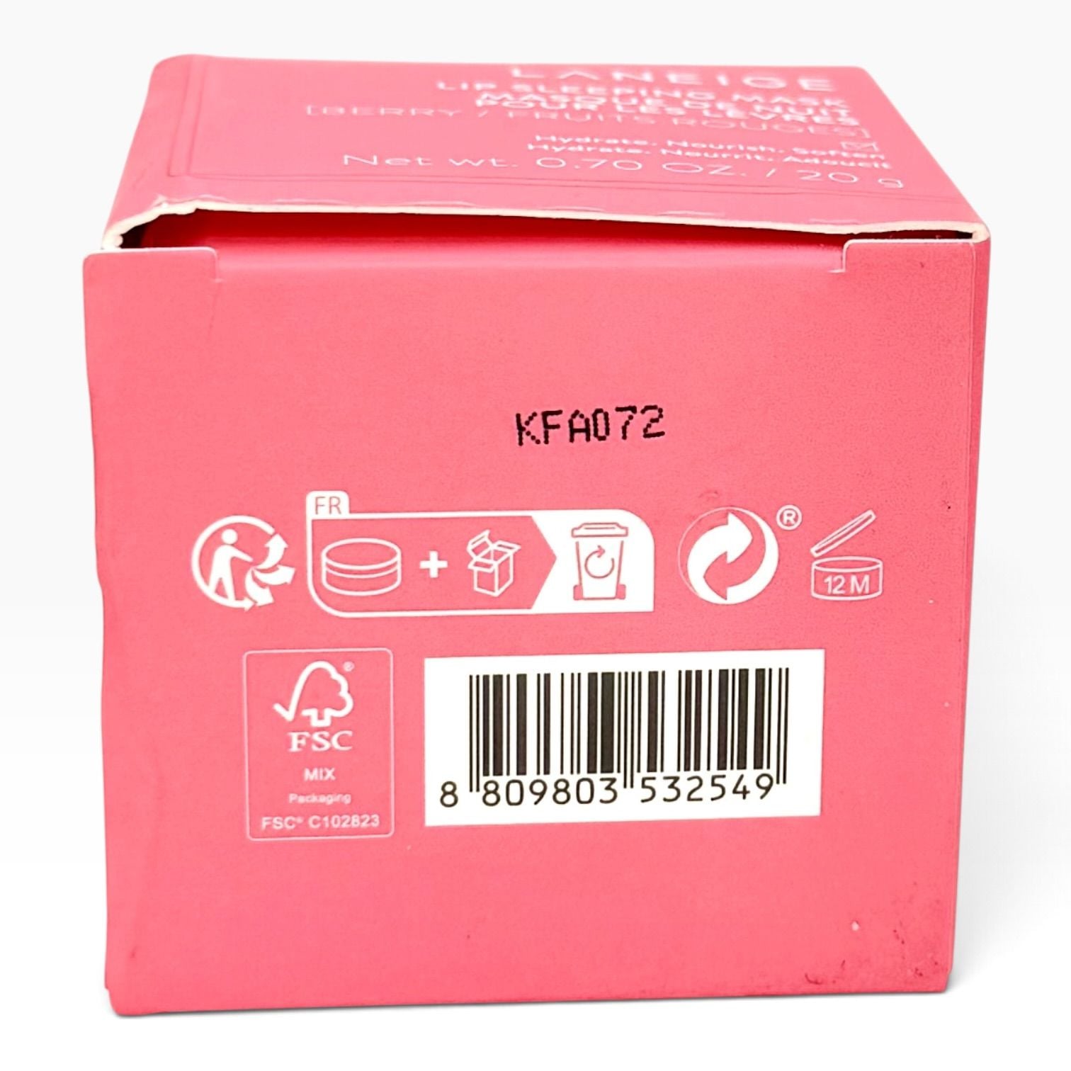 LANEIGE Lip Sleeping Mask Berry 20g Full Size New Damaged Box Korean Beauty 4