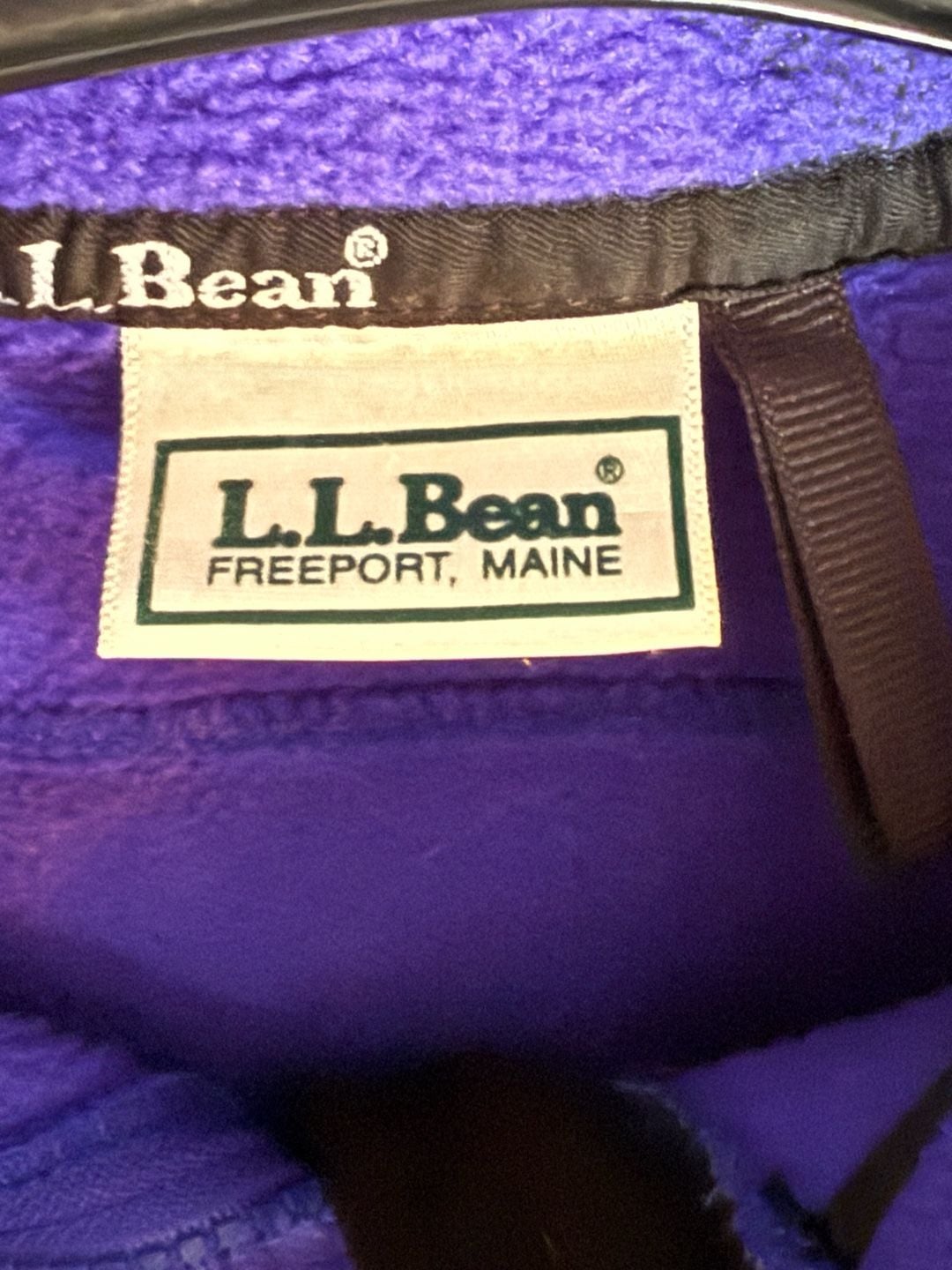 L.L. Bean Full Zip Fleece Jacket Purple 4