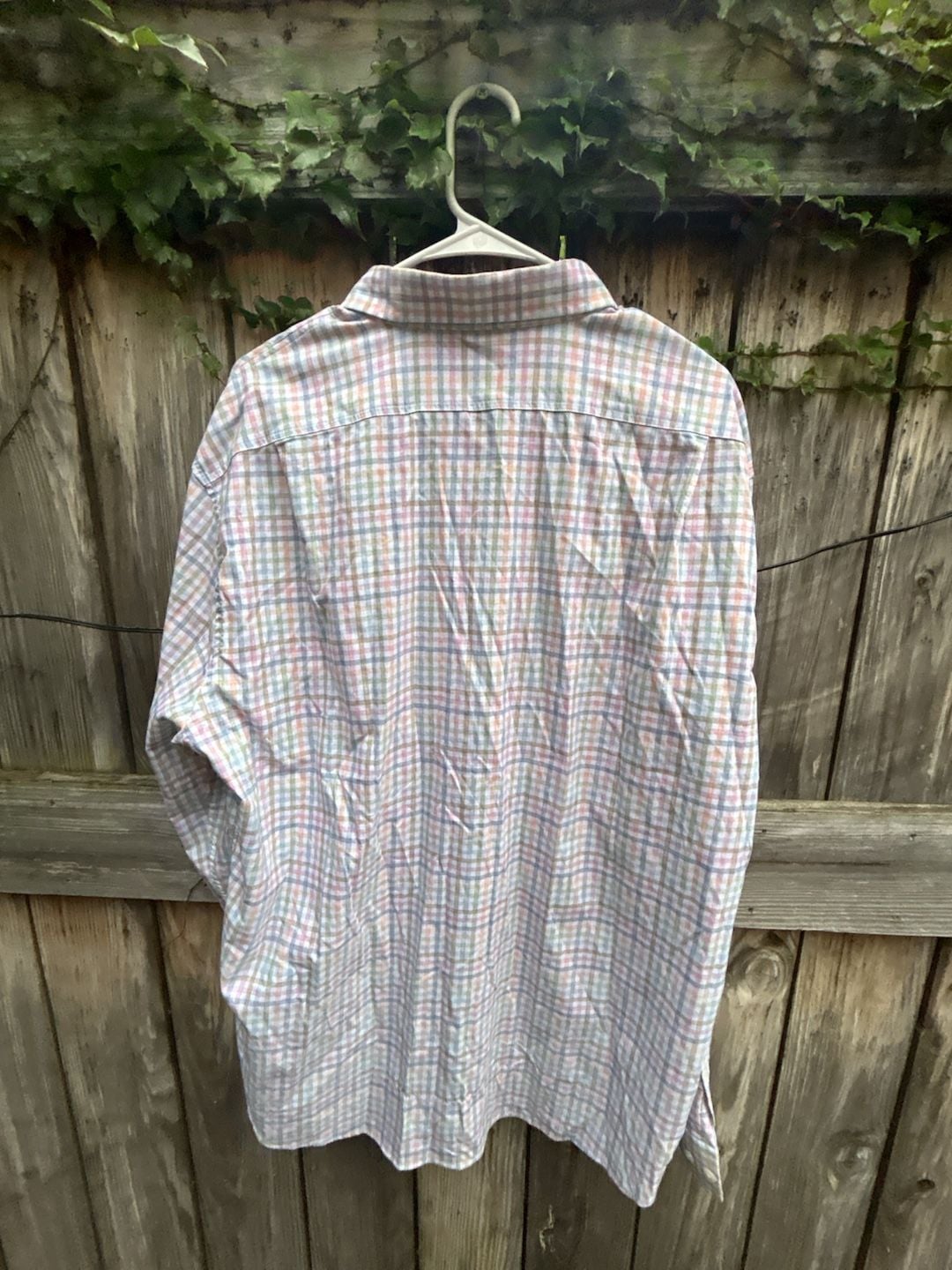 Johnnie-O Performance Plaid Tech Sport Shirt Size X-Large Multicolor Long 4